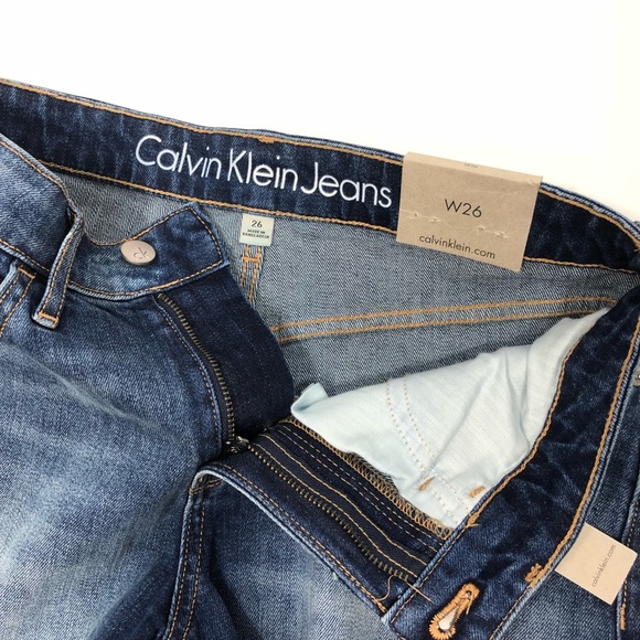 Calvin Klein Cutoff Denim Shorts Size 26 - Picture 7 of 7